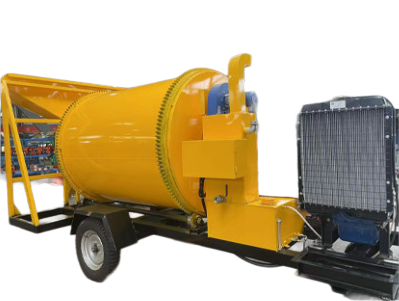 Small drum type asphalt mixer